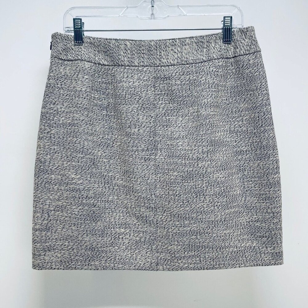 Ann Taylor LOFT Skirt Sz 10P Women’s Straight Mini Lined Maroon Gray White - Picture 10 of 10